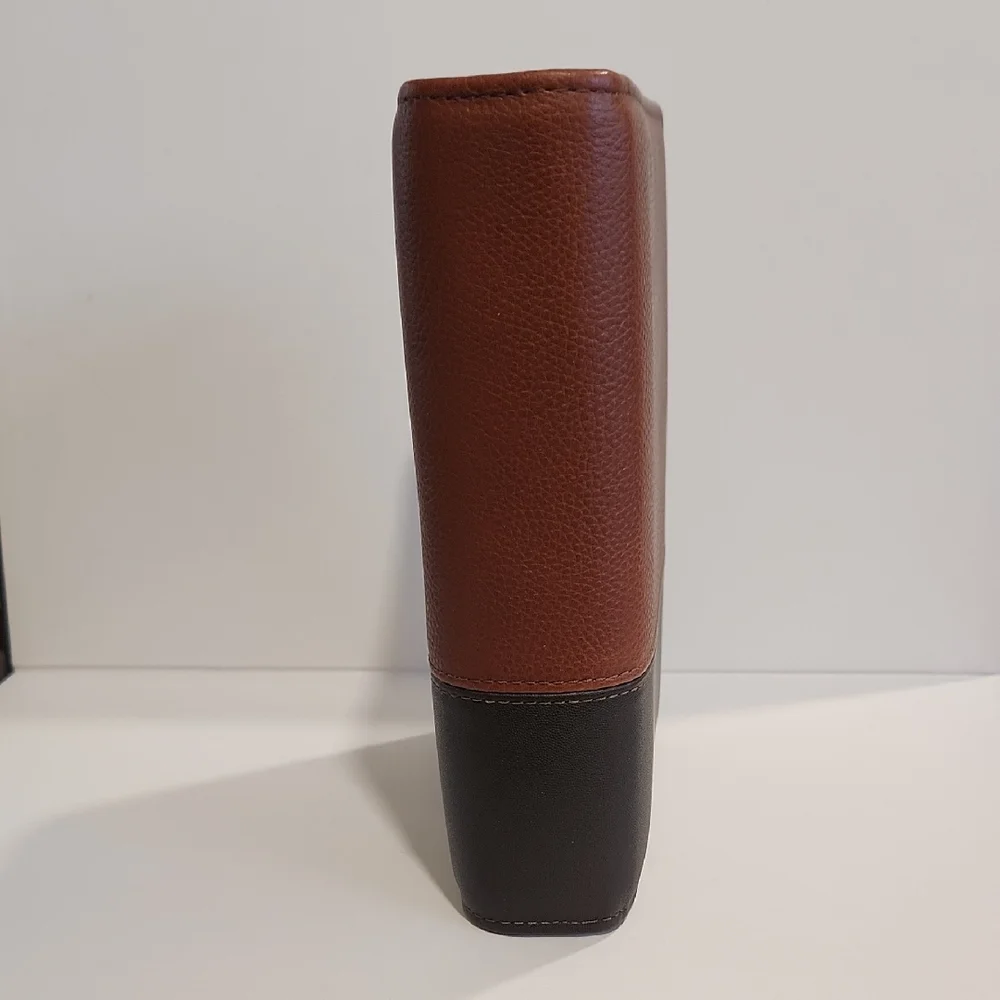 Franklin Covey Two-Tone Brown Leatherette Journal Cover